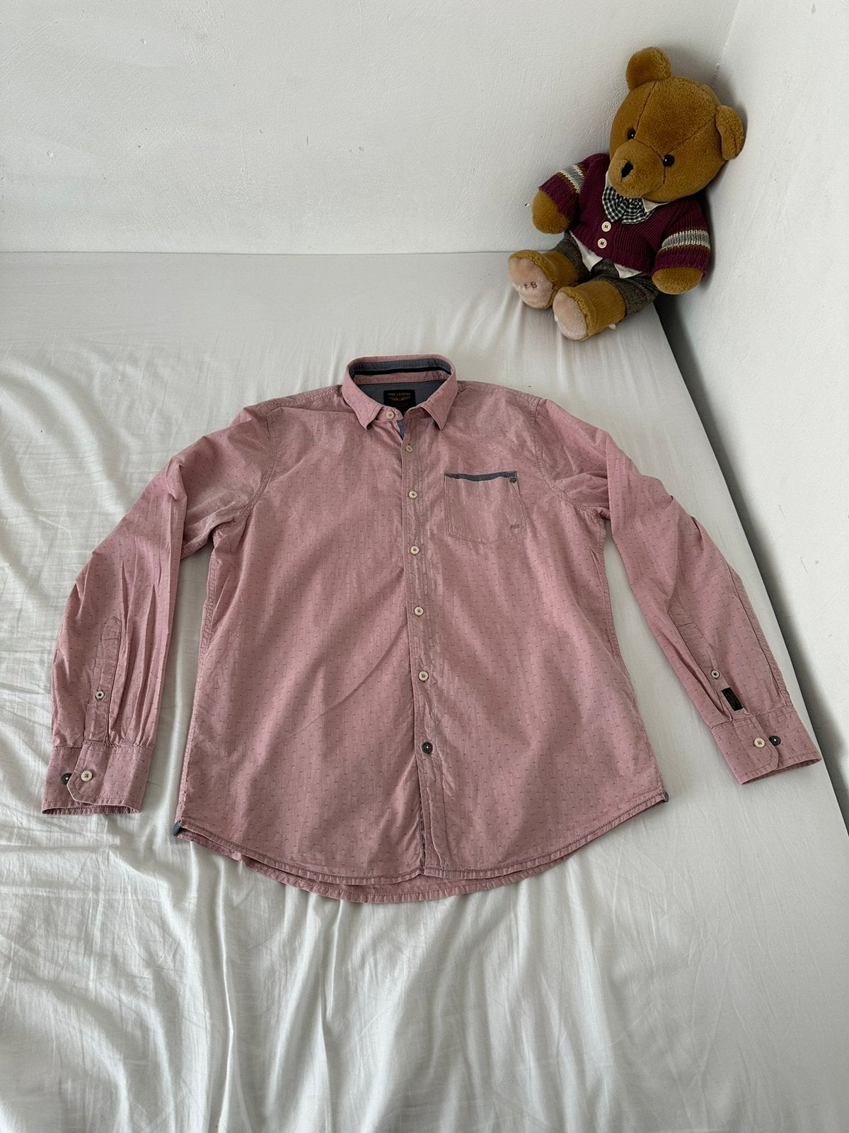 Nieuw PME Legend overhemd met button-down kraag, Ophalen of Verzenden, Zo goed als nieuw, Roze, Halswijdte 41/42 (L)