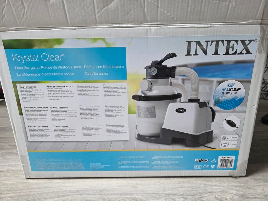 Lees advert. Intex Krystal Clear Zandfilterpomp SF90220RC, Tuin en Terras, Zwembad-toebehoren, Ophalen