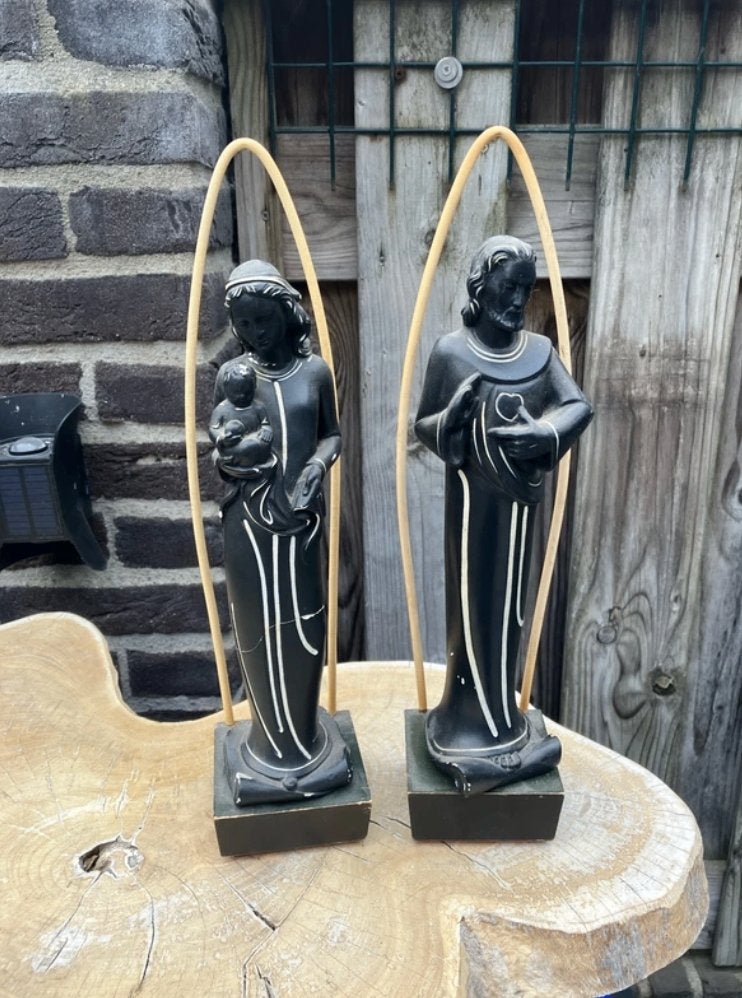 Heilig Hart beelden 1890 ongeveer dus antiek, Ophalen of Verzenden