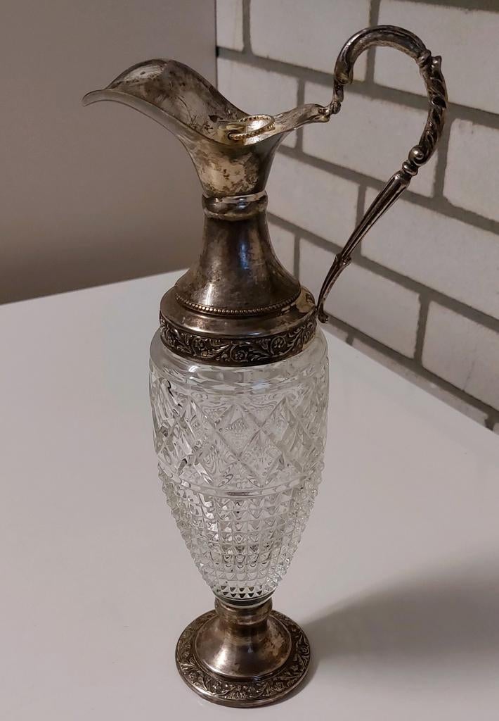 Glazen karaf schenkkan, Antiek en Kunst, Antiek | Glas en Kristal, Ophalen of Verzenden