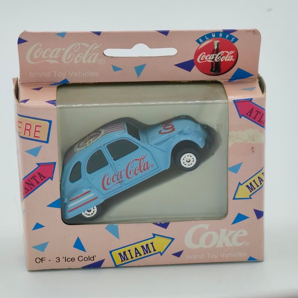 Citroën 2CV Coca Cola van Edocar uit 1997 in doosje, Hobby en Vrije tijd, Modelauto's | 1:87, Ophalen of Verzenden, Nieuw, Auto