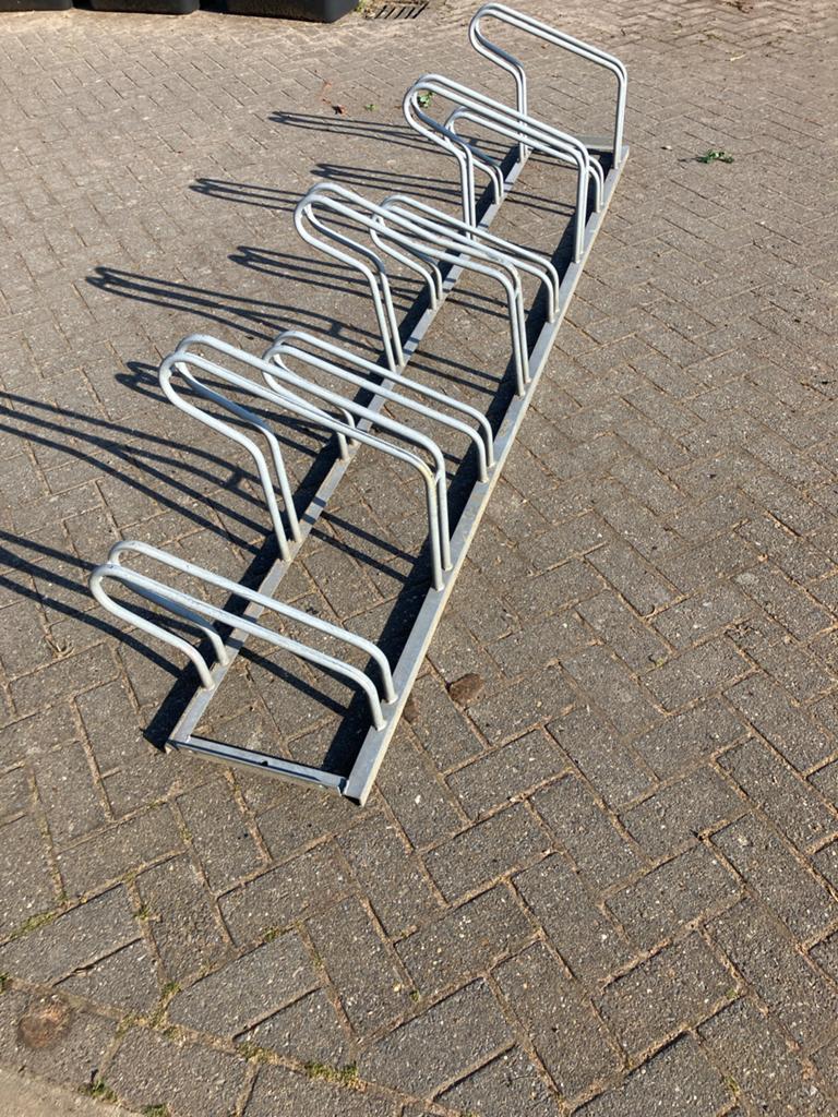 Robuust fietsenrek voor 8 fietsen - Gegalvaniseerd staal, Ophalen, Gebruikt