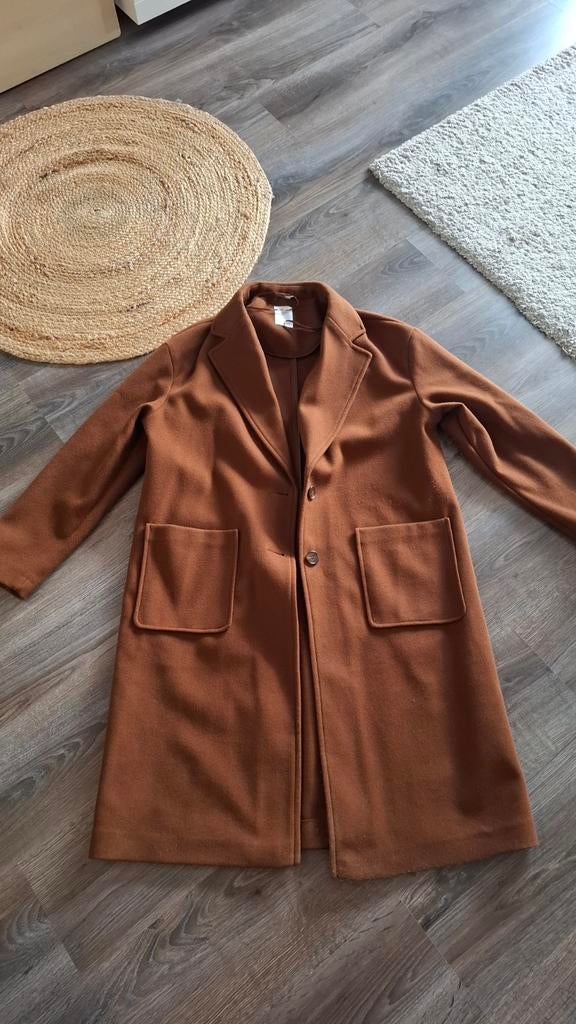 Mooie bruine jas/mantel maat M Primark, Ophalen of Verzenden, Zo goed als nieuw, Zwart