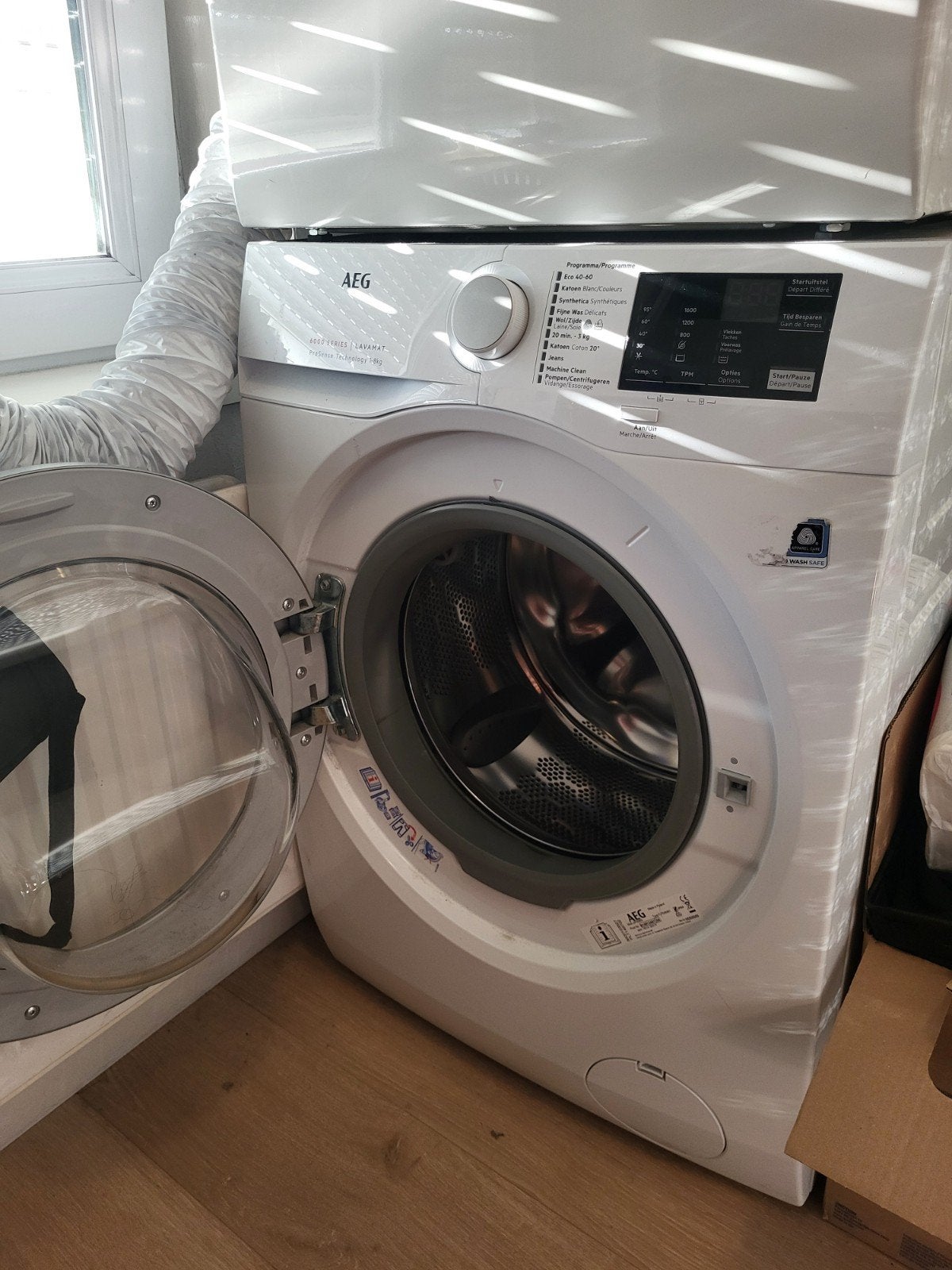 AEG Wasmachine - Zo goed als nieuw!, Witgoed en Apparatuur, Wasmachines, Zo goed als nieuw, Voorlader, 6 tot 8 kg, 85 tot 90 cm