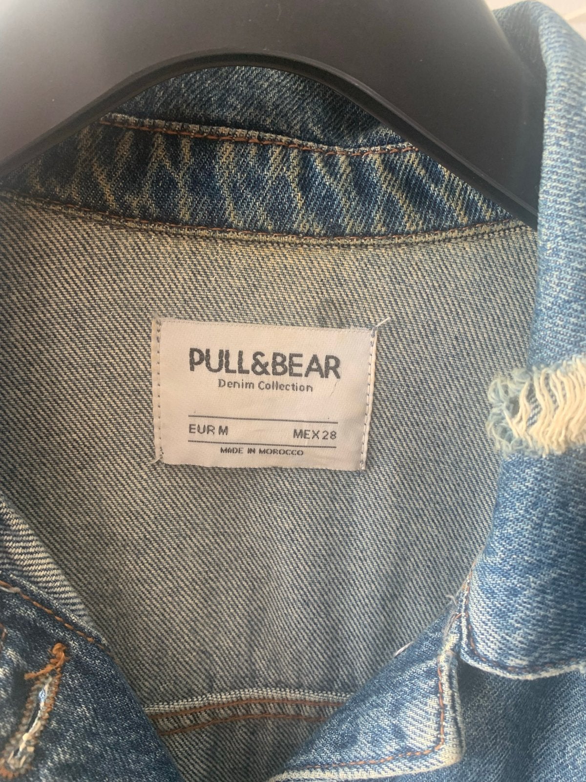 Pull&Bear spijkerjack maat M, Ophalen of Verzenden, Gedragen, Maat 38/40 (M), Blauw