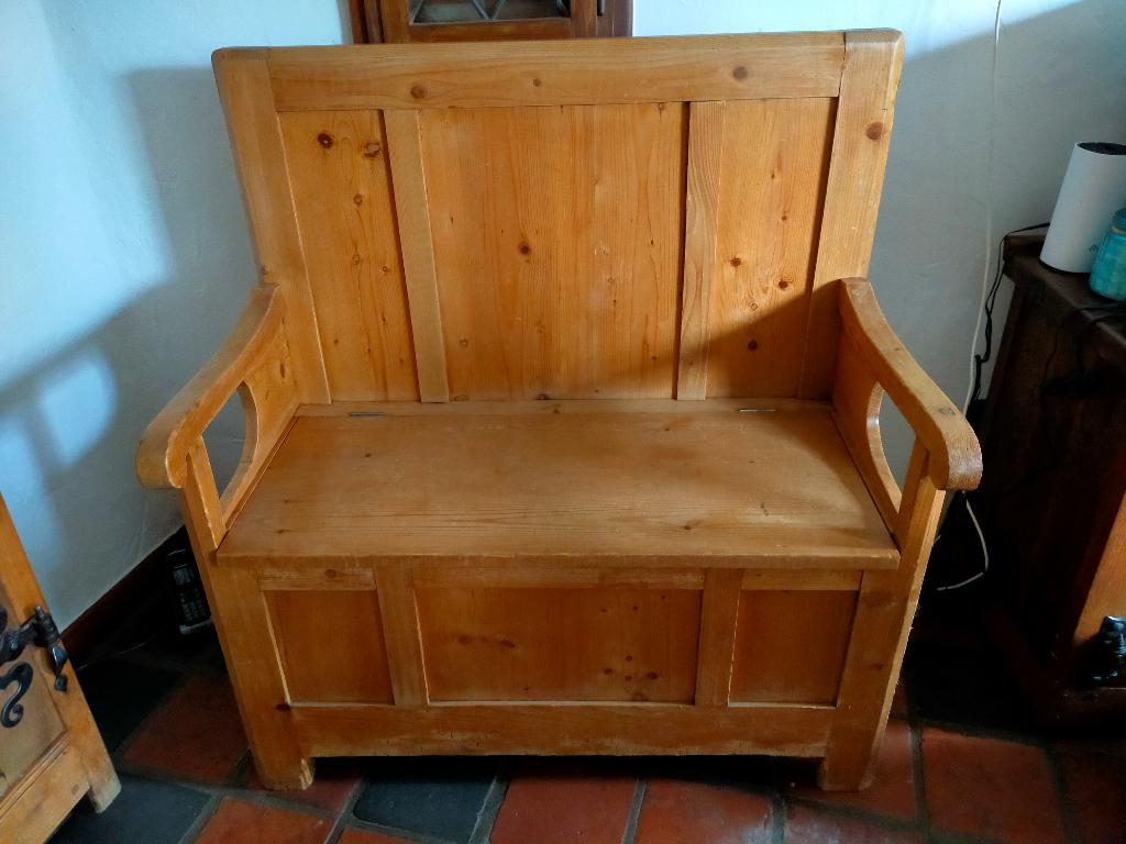 Bankje met klep, Antiek en Kunst, Antiek | Meubels | Stoelen en Banken, Ophalen