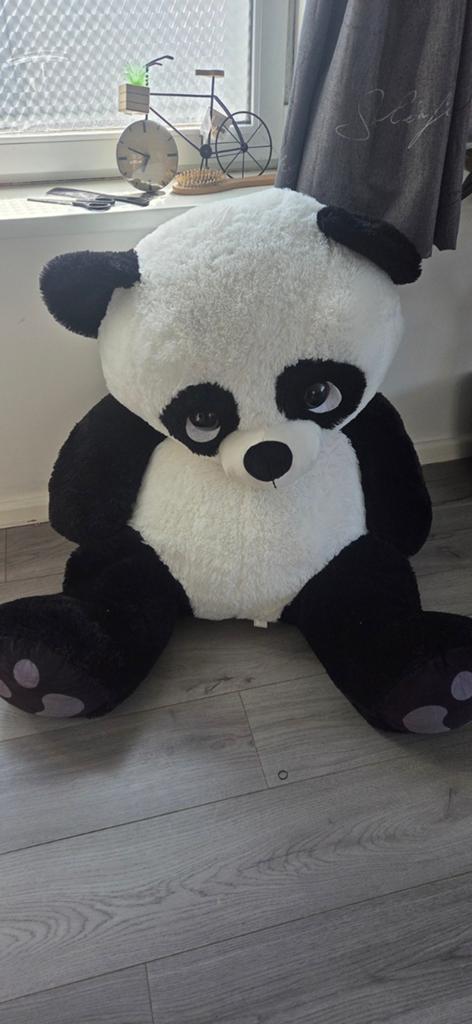 Grote Zwarte en Witte Panda Knuffel, Overige typen, Zwart, Ophalen of Verzenden, Zo goed als nieuw