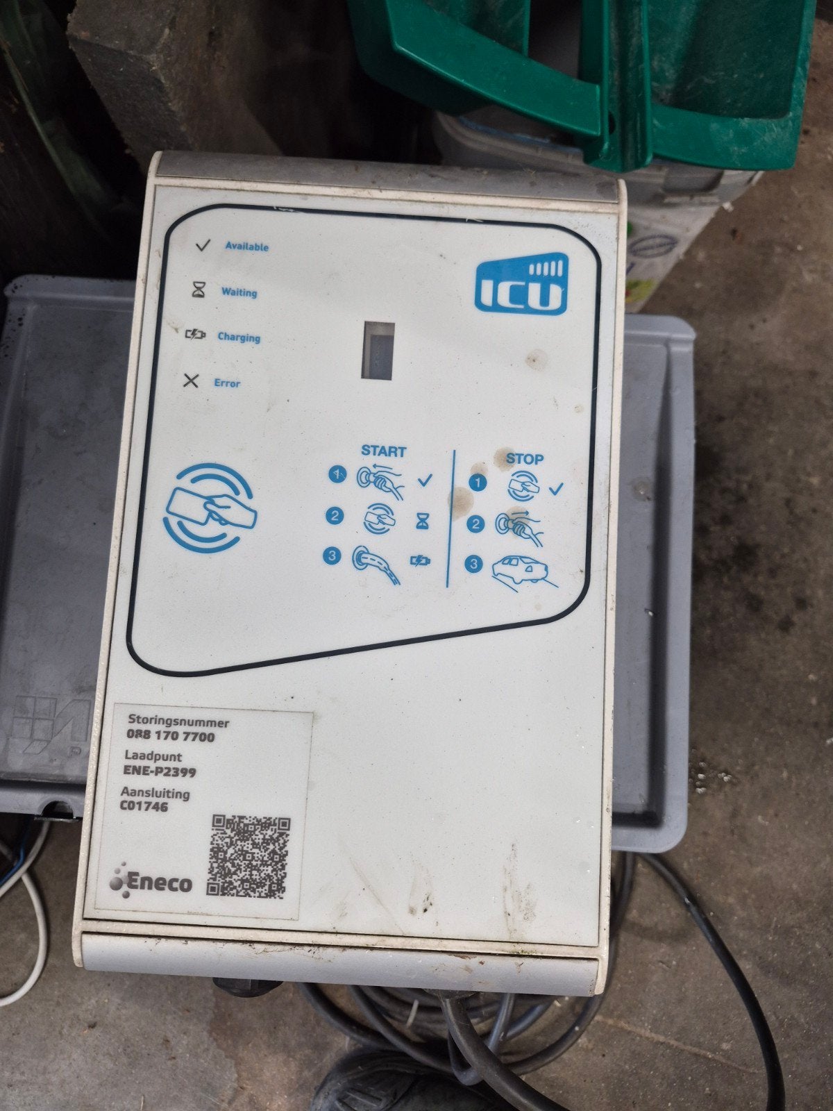 ICU Eneco Laadpaal met Laadkabel, Verzenden, Gebruikt, Laadpaal en Laadkabel