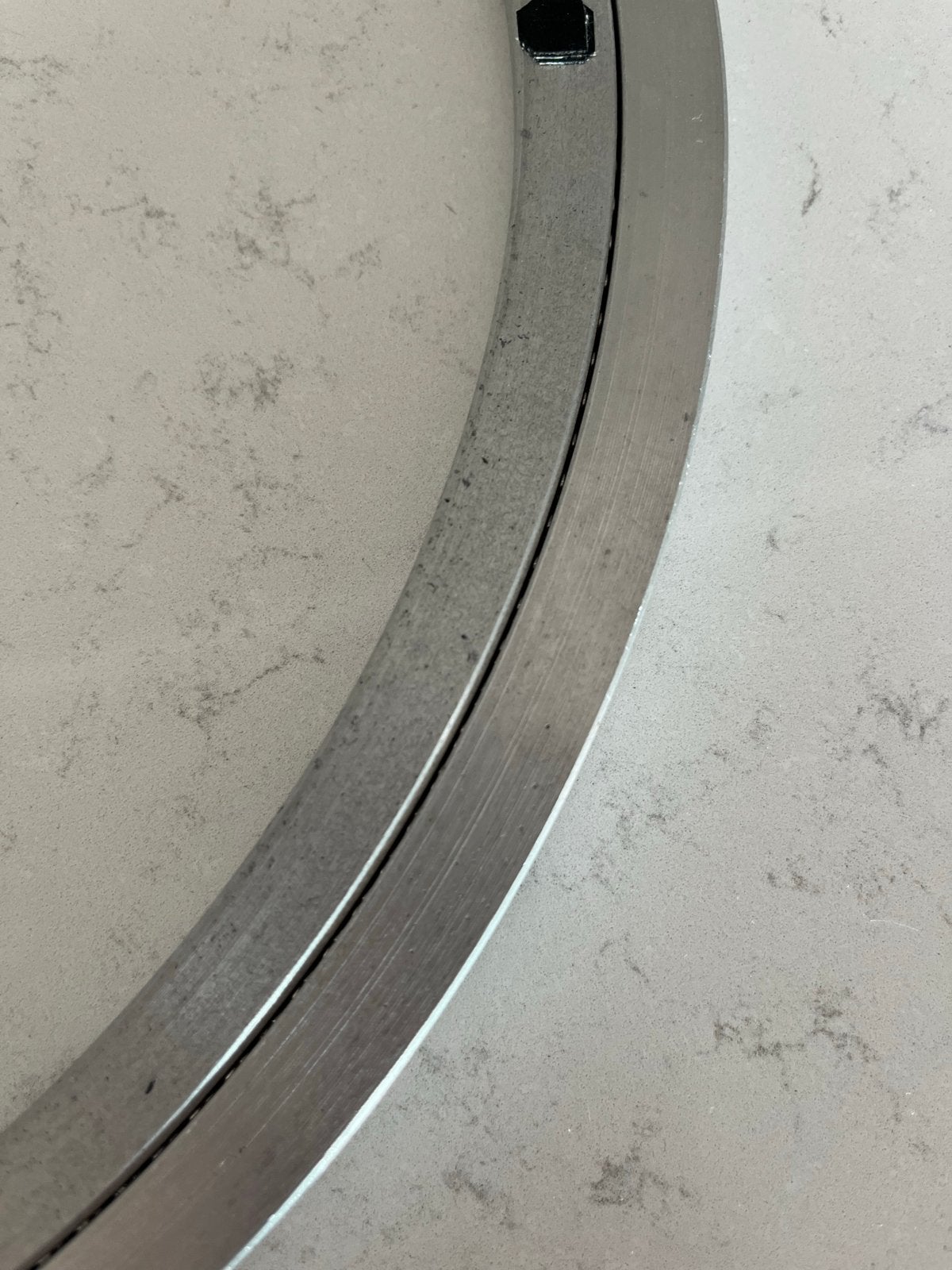 Lazy Susan draaiplateau - Rookglasplaat 70 cm, Ophalen, Grijs, Glas, Overige typen