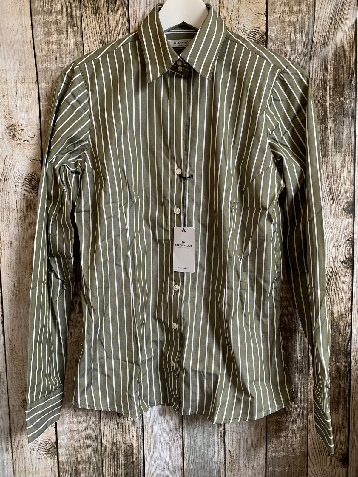 Nieuw mooi groen/witte blouse van Steppin Out (Maat M/L), Kleding | Dames, Verzenden, Nieuw, Groen, Steppin Out