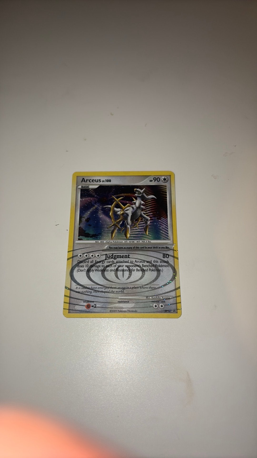 Pokemonkaart Arceus blackstar promo DP50, Ophalen, Nieuw