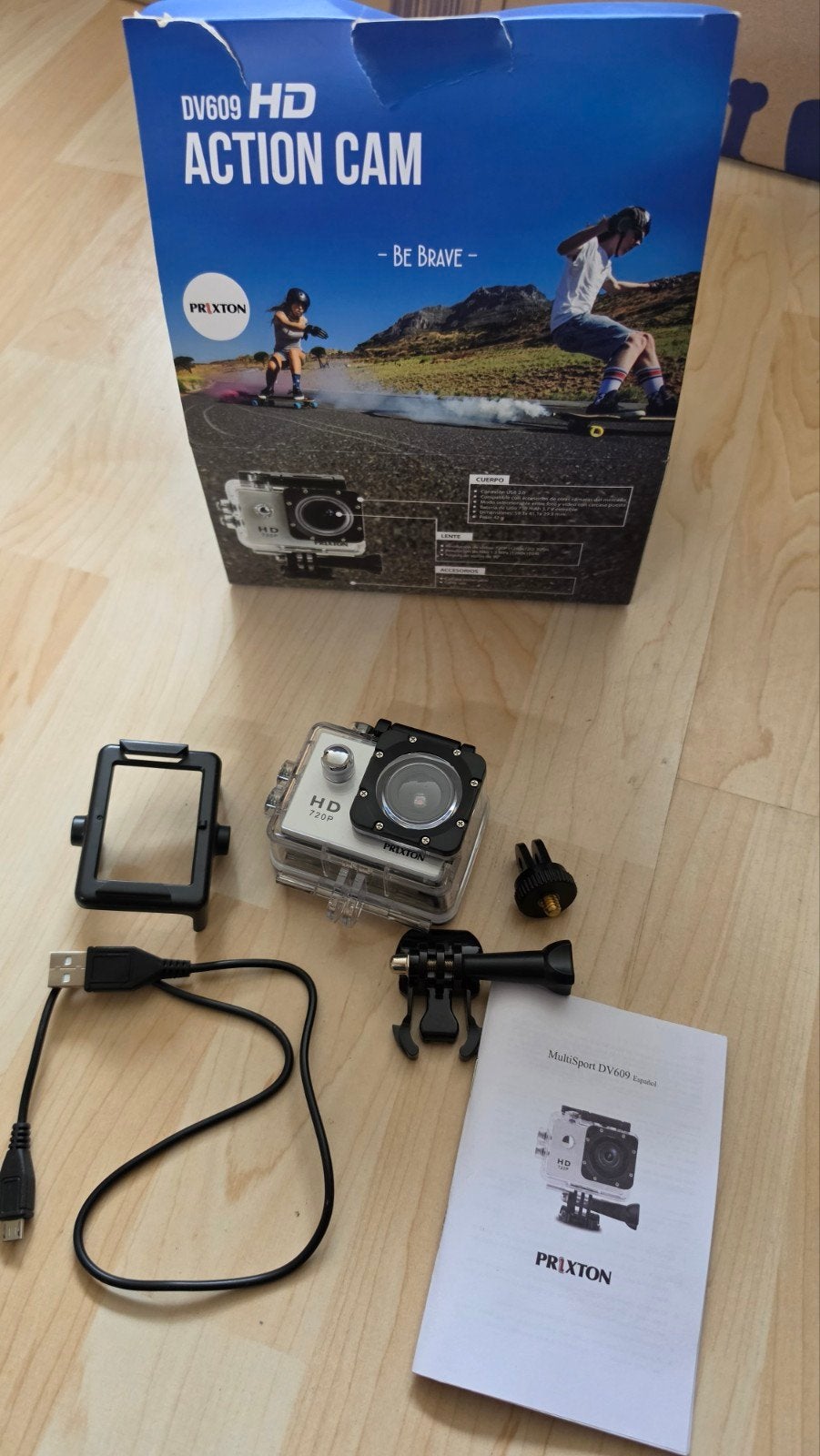 Prixton DV609 HD Action Cam - Be Brave, Ophalen of Verzenden, Gebruikt, Overige merken