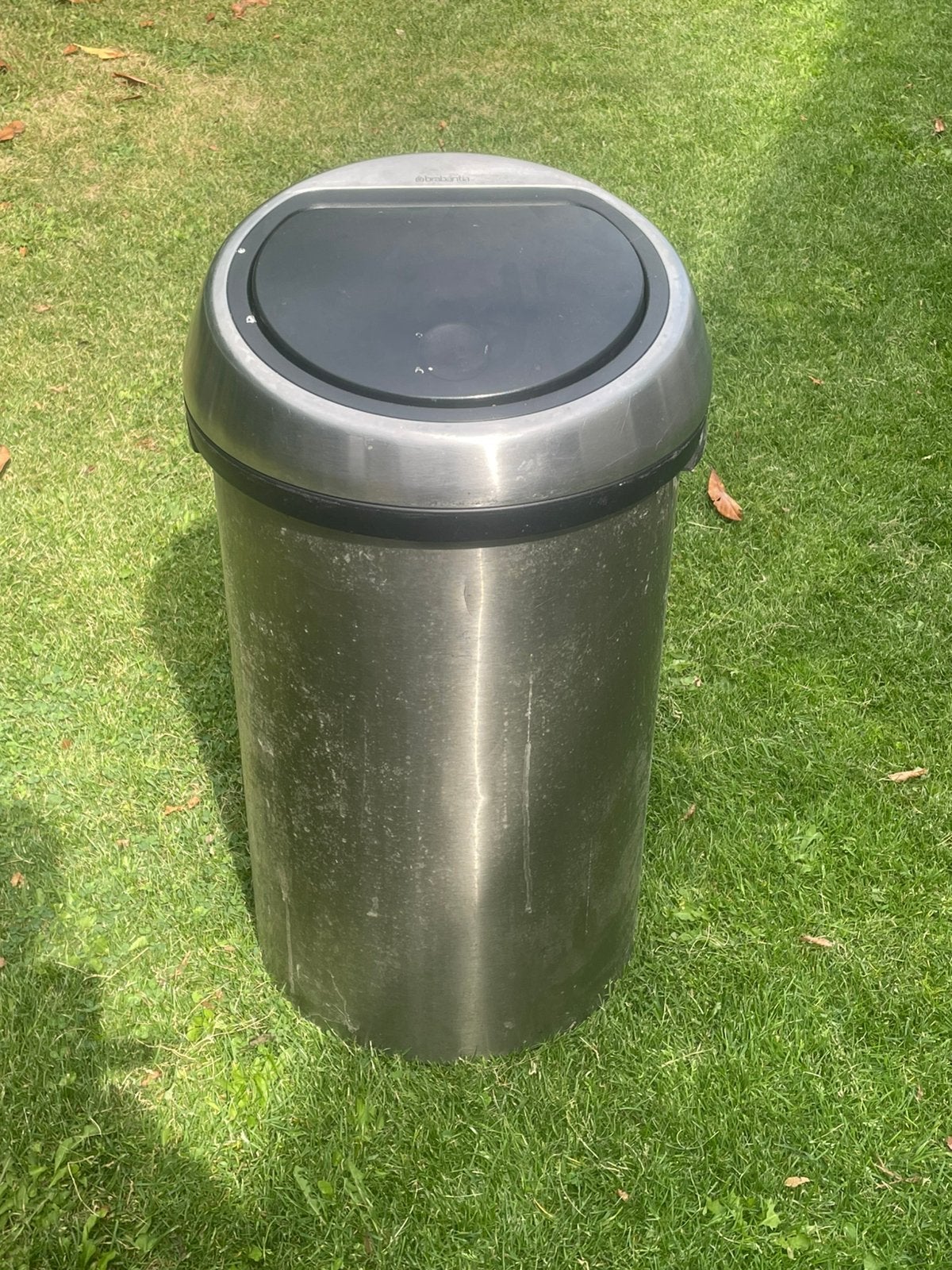 Grote Brabantia prullenbak 60 Liter, 40 liter of meer, Ophalen, Zo goed als nieuw, Rvs