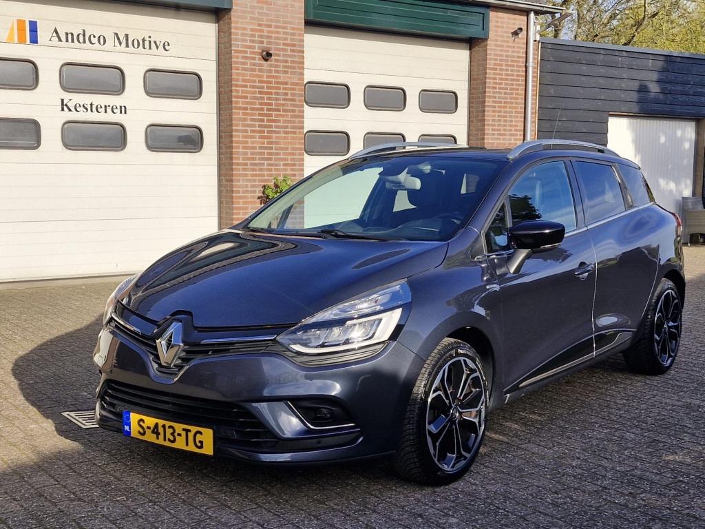 Renault Clio Estate 1.2 TCe Bose (bj 2018, automaat), Gebruikt, 4 cilinders, 635 kg, Leder en Stof
