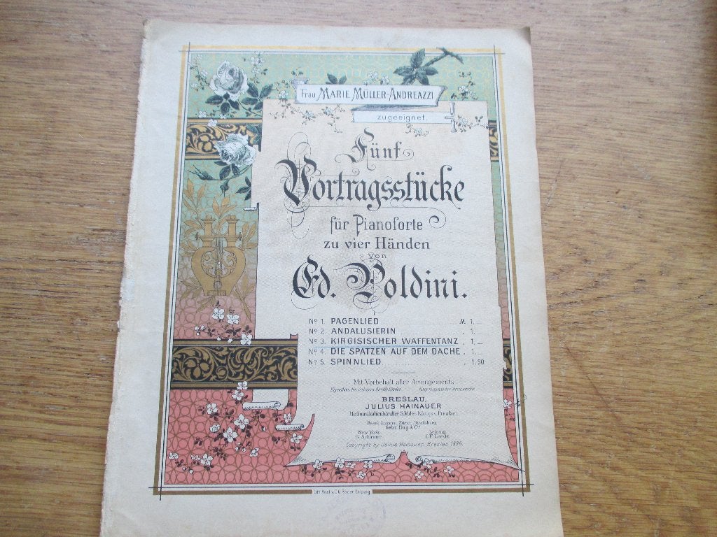 Ed.poldini - kirgisischer waffentanz - 4 handig piano, Gebruikt, Klassiek, Ophalen of Verzenden, Artiest of Componist
