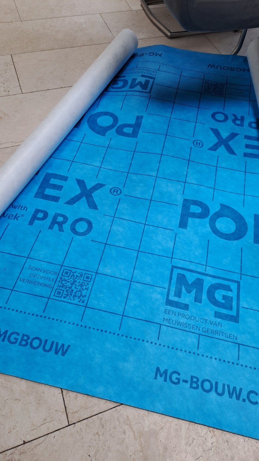 MG Polytex dampopen folie 2,5 x 1,5 meter, Doe-het-zelf en Verbouw, Ophalen