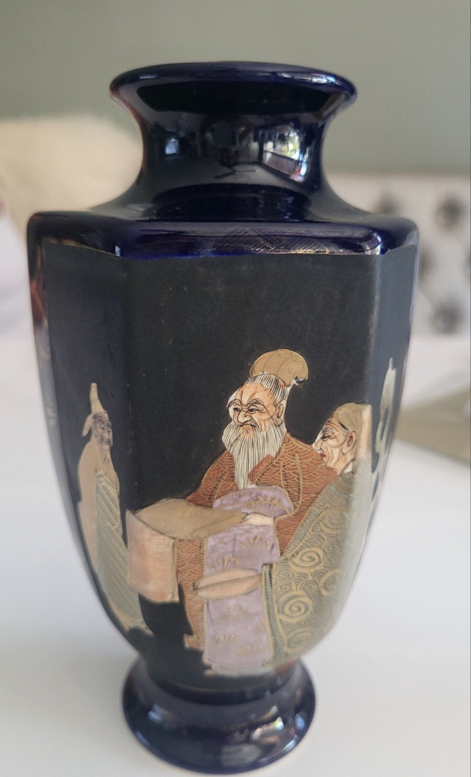 Te koop vintage Japans vaasje, Antiek en Kunst, Ophalen of Verzenden