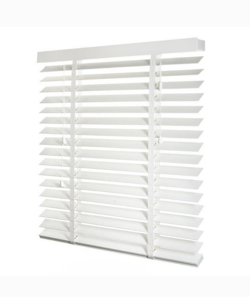 Gezocht 2 jaloezieën wit Hout of Pvc 260 cm Breed, Huis en Inrichting, Ophalen, 200 cm of meer, Wit, Zo goed als nieuw