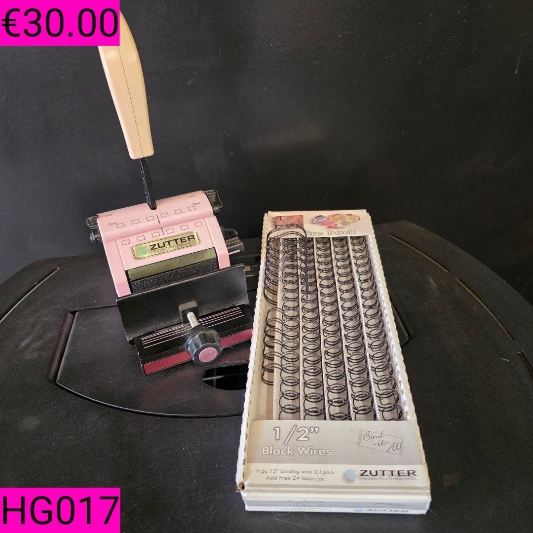 Zutter Bind-it-All Bindmachine, Hobby en Vrije tijd, Knutselen, Gebruikt, Ophalen of Verzenden
