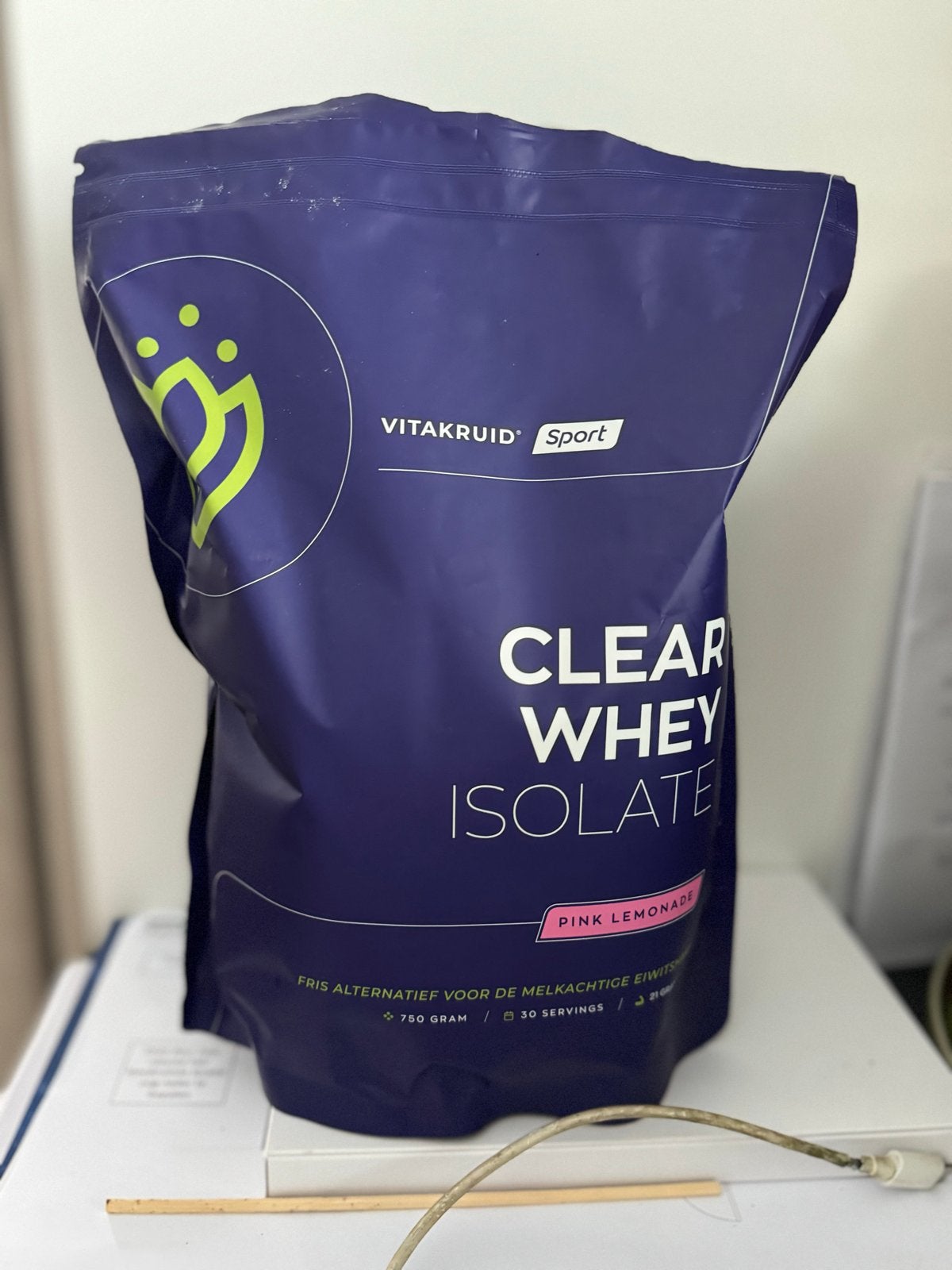 Vitakruid Clear Whey Isolate Pink Lemonade (750g), Ophalen of Verzenden, Zo goed als nieuw, Poeder of Drank
