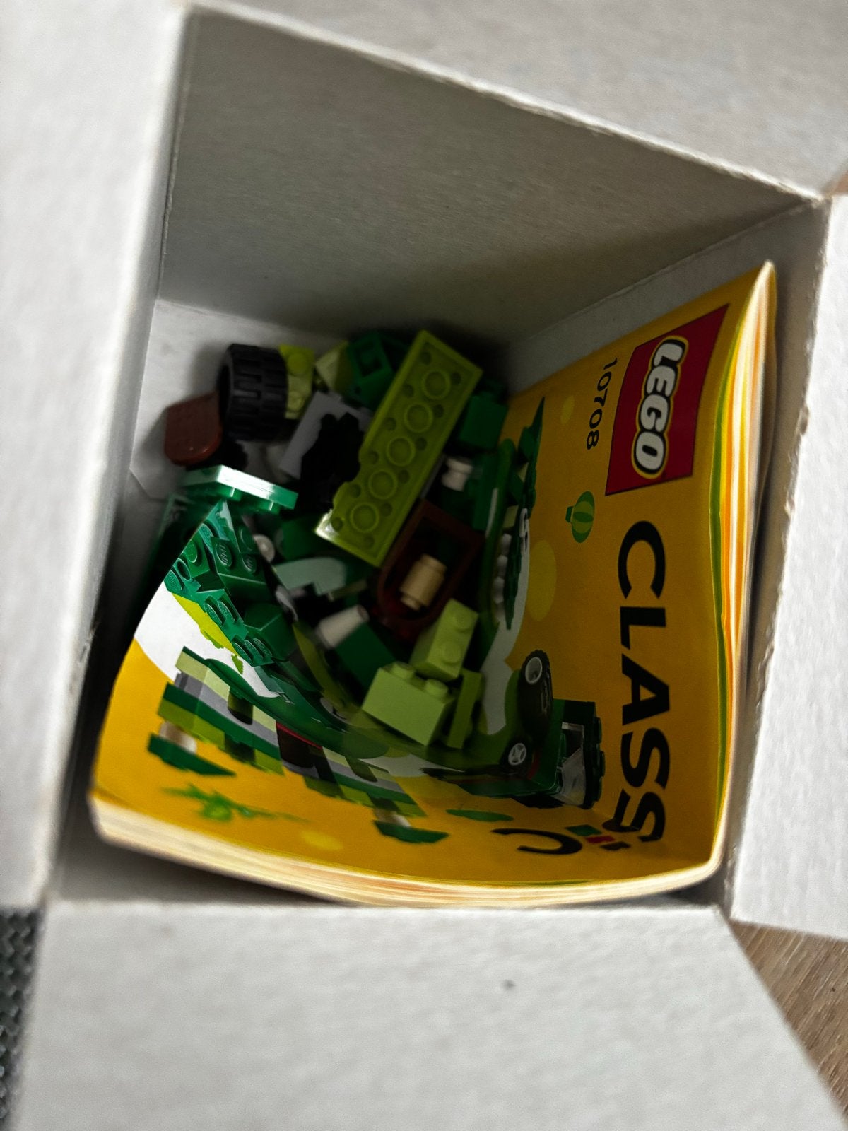 95) LEGO Classic 10708 Groene Creatieve Doos, Lego, Ophalen of Verzenden, Zo goed als nieuw, Complete set