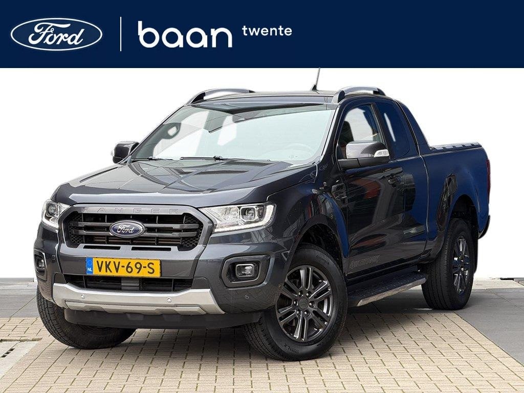 Ford Ranger 2.0 EcoBlue Wildtrak Supercab | Trekhaak | Camer, Auto's, Ford, 12 maanden, Gebruikt, 4 cilinders, Leder en Stof