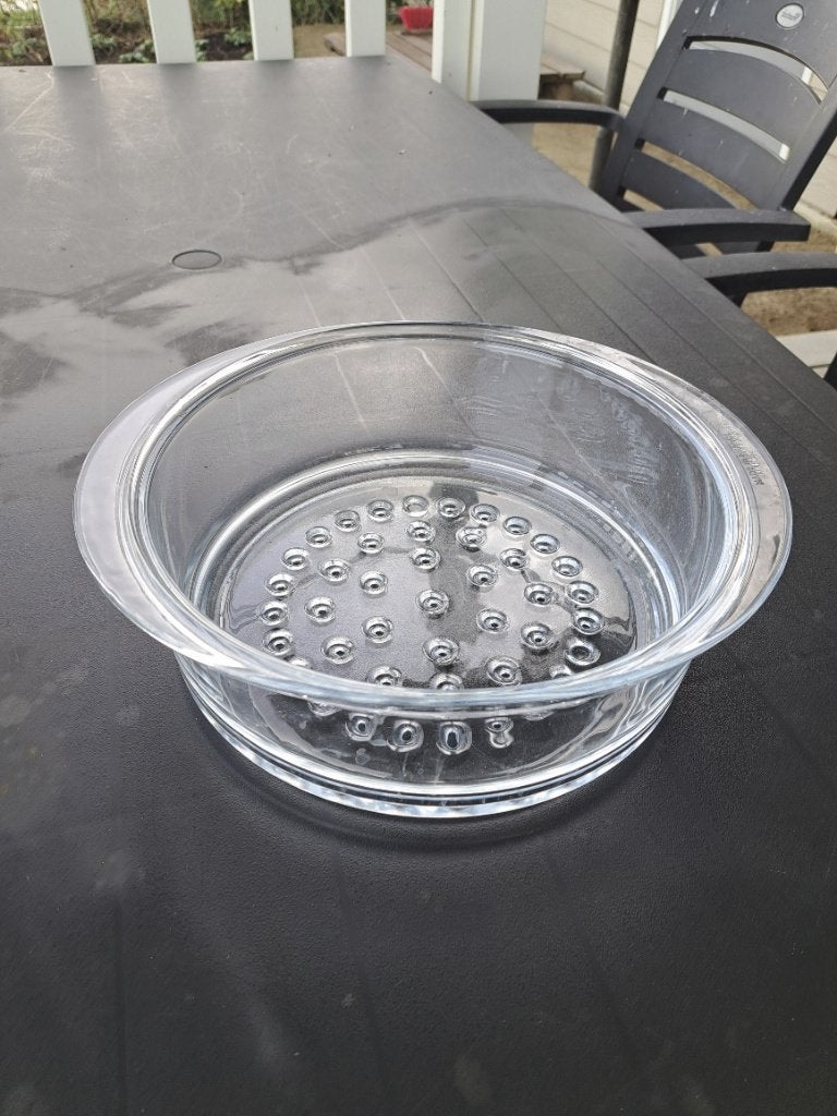 Glazen stoomschaal, Ophalen, Zo goed als nieuw, Overige merken, Glas