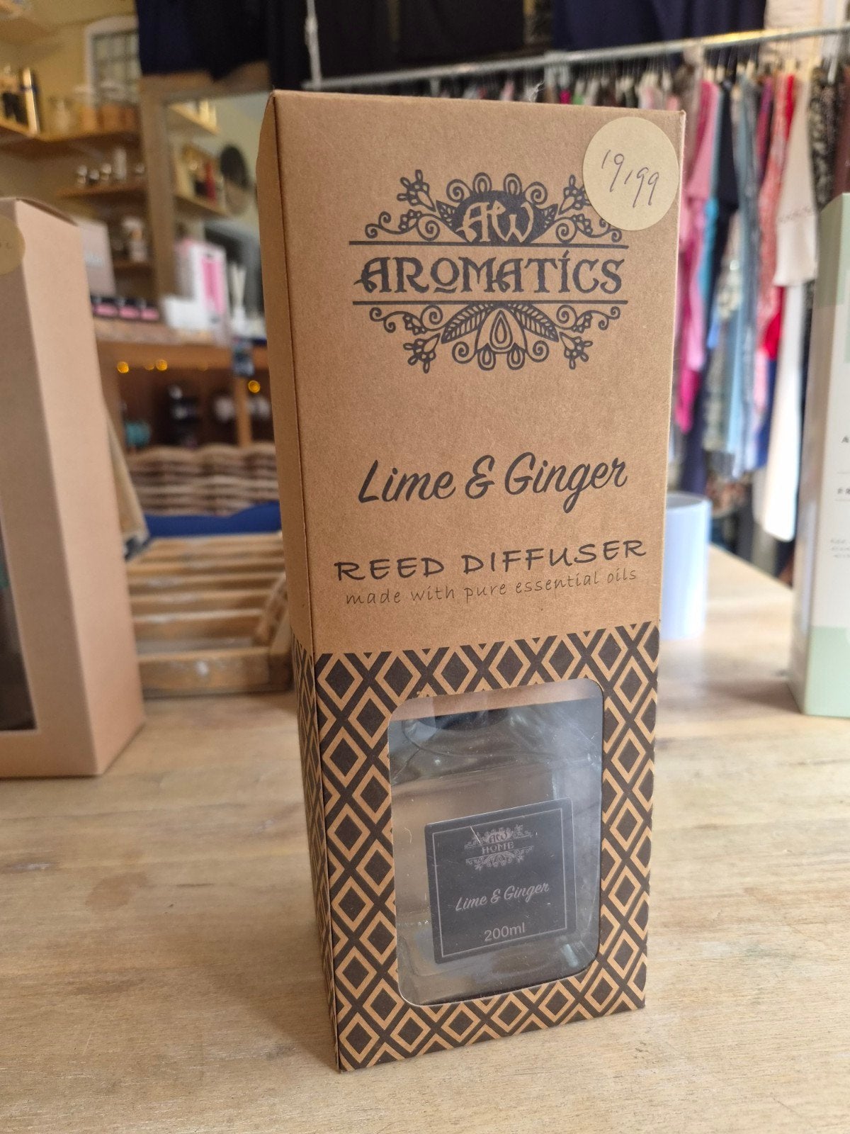 Aromatics Lime & Ginger Reed Diffuser 200ml, Ophalen of Verzenden, Nieuw, Meerkleurig, Glas