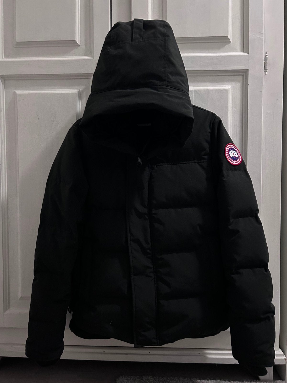 Canada Goose MacMillan Parka 2080M Black – XS, Ophalen of Verzenden, Zo goed als nieuw, Maat 46 (S) of kleiner, Zwart
