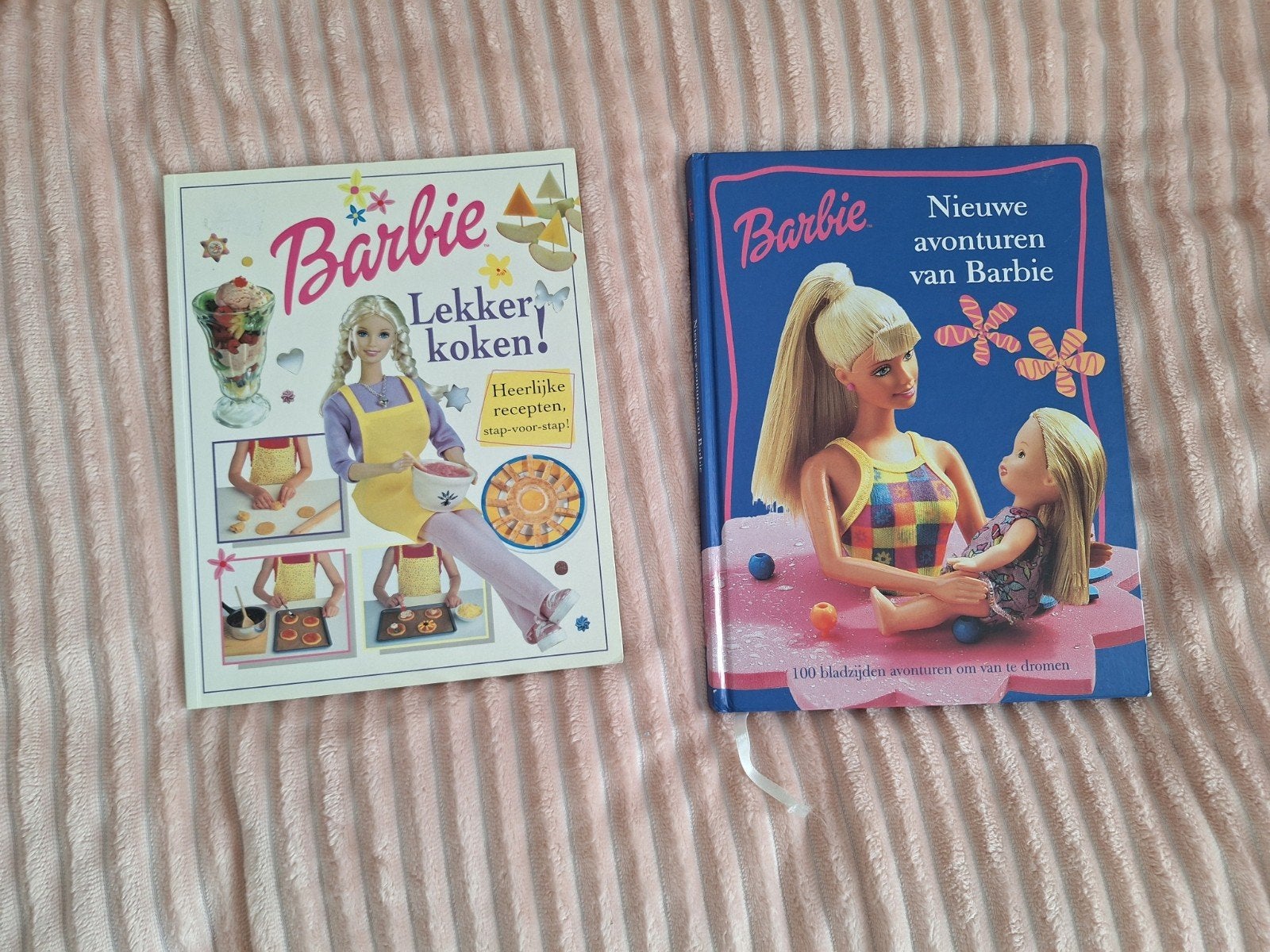 Set van 2 barbie boeken waarvan 1 kookboek, Ophalen of Verzenden, Gelezen, Fictie algemeen