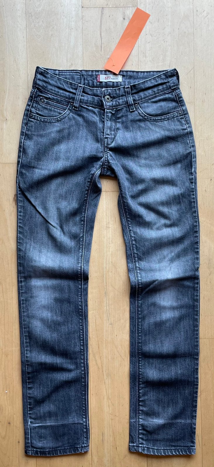 Levi’s 571 Slim Fit jeans spijkerbroek grijs W30 L32, Ophalen of Verzenden, Zo goed als nieuw, Grijs, W30 - W32 (confectie 38/40)