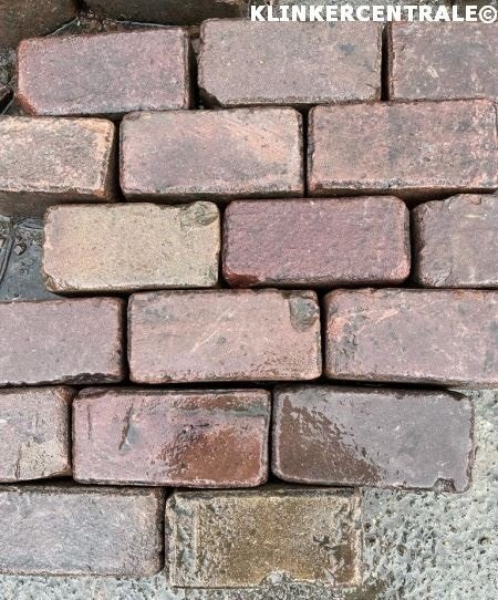 850m2 rood bruin paars gemêleerd gebakken klinkers keif. 10-, Bij dit gebruikte product niet meer te achterhalen., Gebruikt, Verzenden