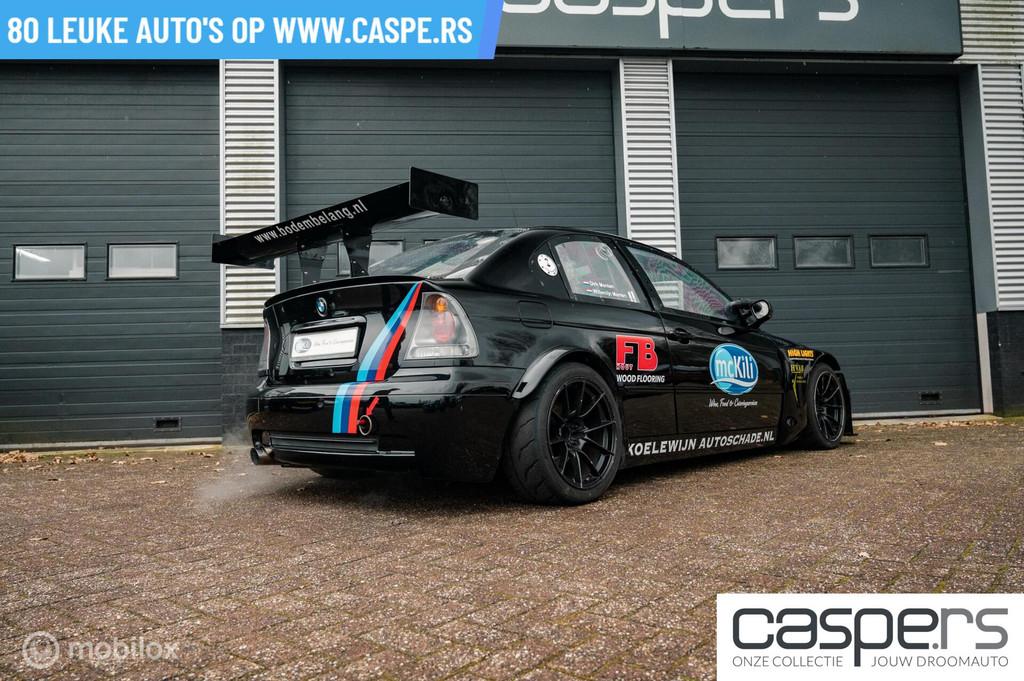 BMW E46 'M3' Compact Raceauto | S54 | Widebody, Auto's, Gebruikt, Zwart, Zwart, Handgeschakeld