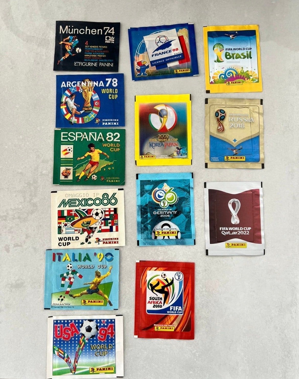 Gesealde Panini WK packs: München '74 tot heden, Verzamelen, Sportartikelen en Voetbal, Verzenden, Nieuw, Overige sporten, Poster, Plaatje of Sticker