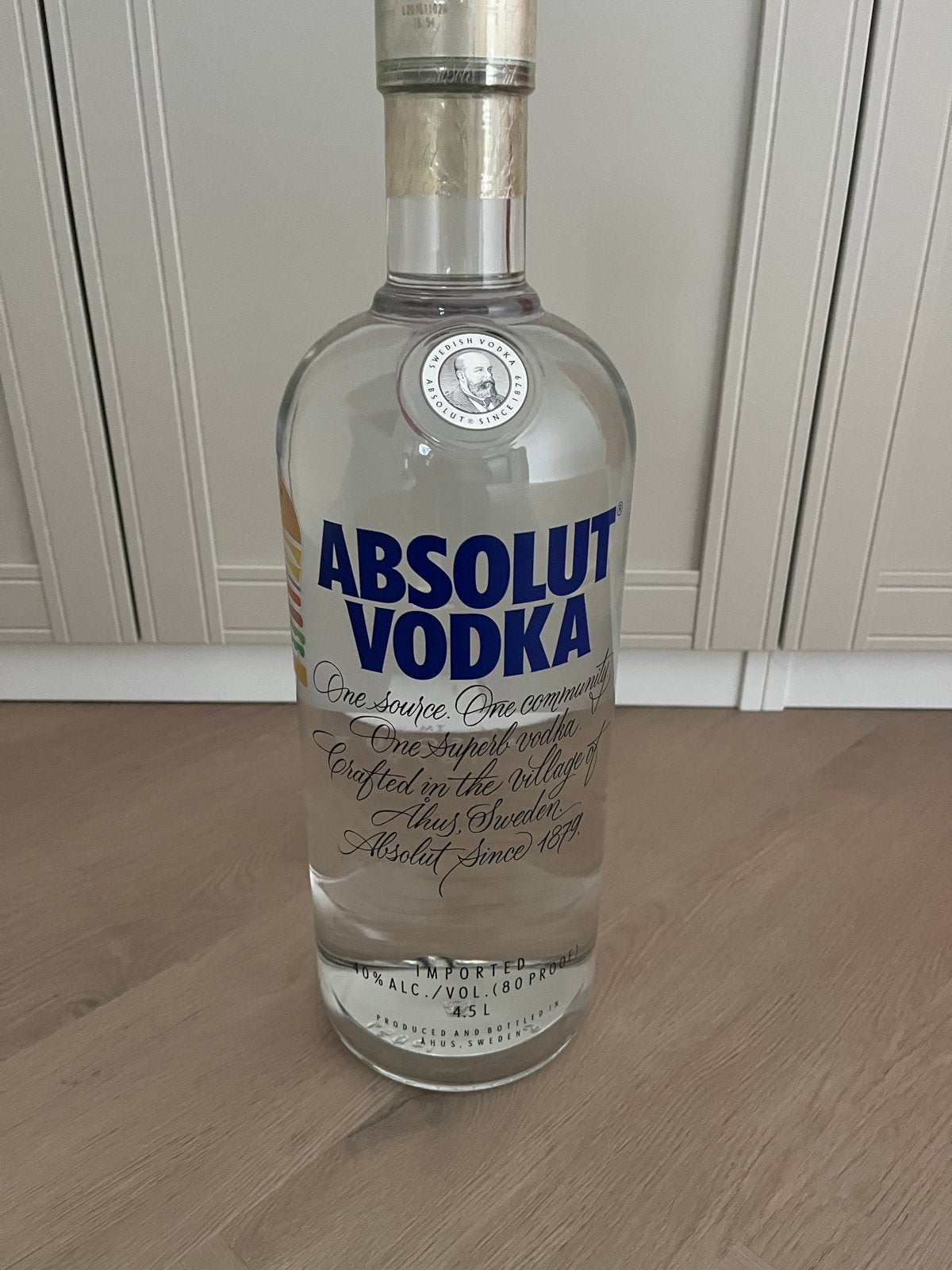 Absolute vodka nieuwe fles 4,5 liter, Ophalen of Verzenden