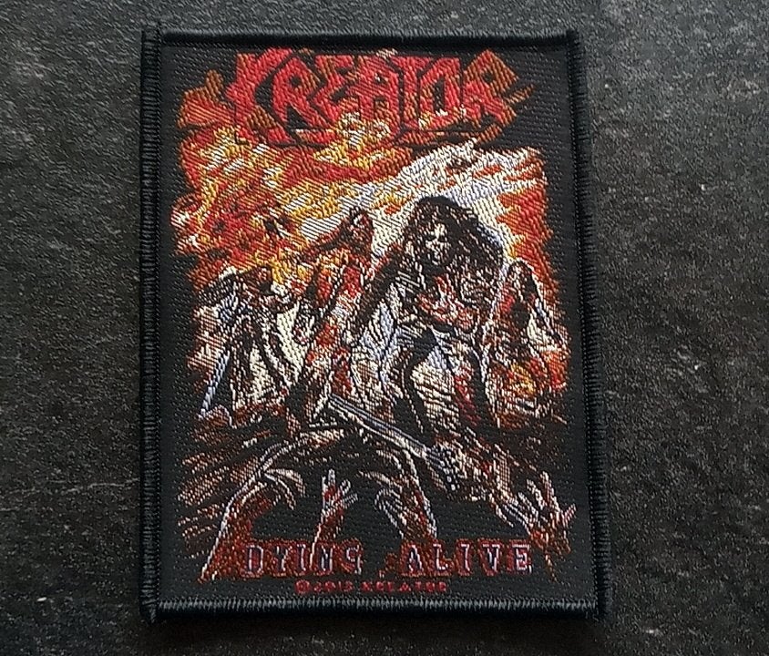 Kreator vrij  mooie 2013 dying alive patch k205 metal, Ophalen of Verzenden, Nieuw, Kleding