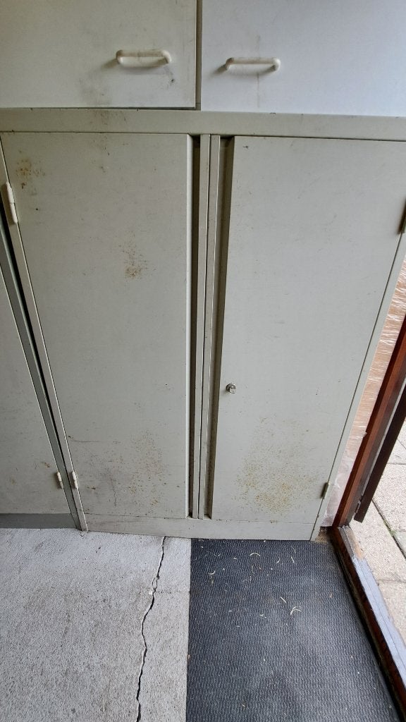 Stalen archiefkast - Ideaal voor schuur/garage, Ophalen, Gebruikt, 100 tot 150 cm, 50 tot 100 cm