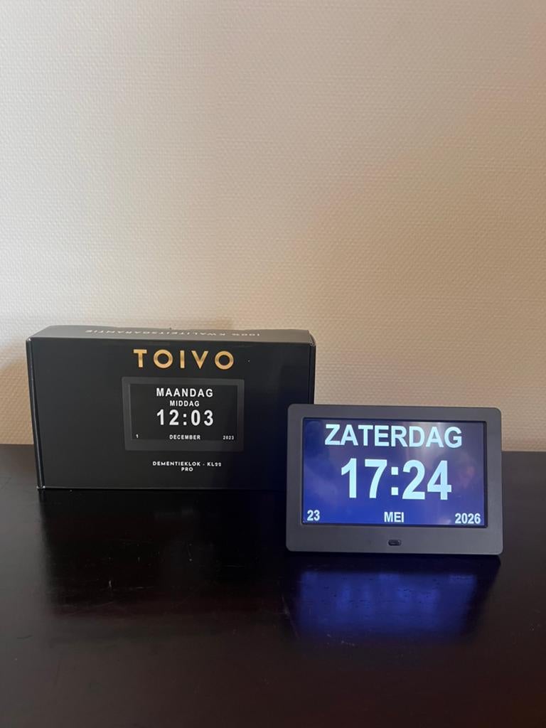 TOIVO - DEMENTIEKLOK - NW 35,00, Ophalen of Verzenden, Zo goed als nieuw