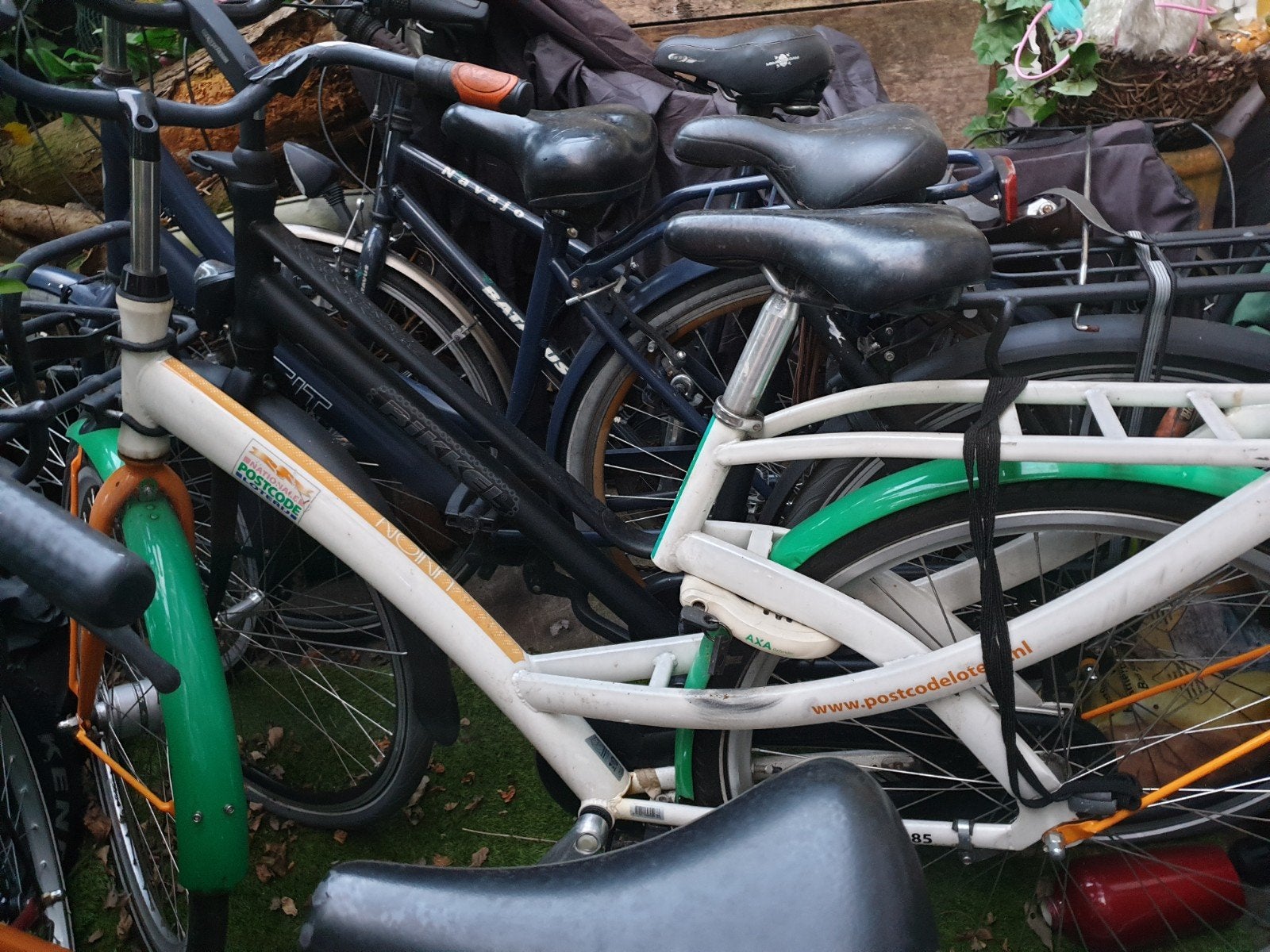 postcode fiets, Ophalen
