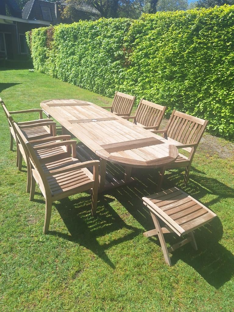 Teakhouten tuinset van het merk Gloster., Ophalen, Teakhout