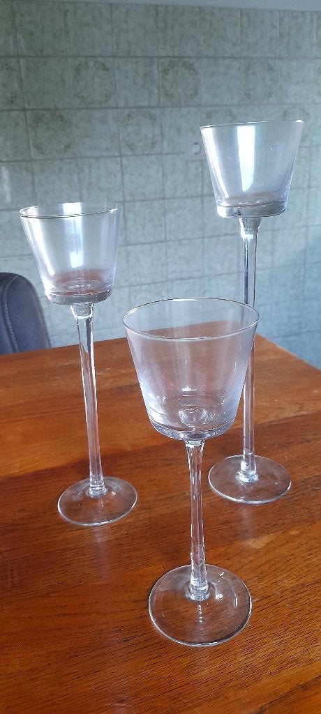 glazen theelicht houders, Ophalen of Verzenden