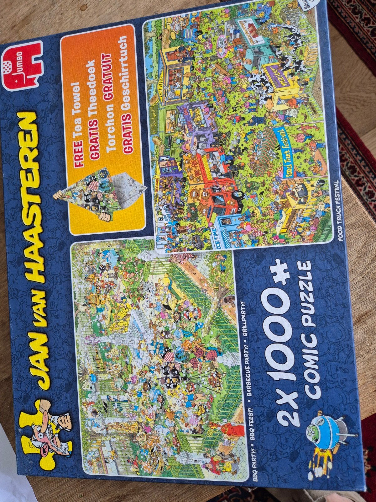 2x Jan van haasteren puzzel. 2x 1000 stukjes, Hobby en Vrije tijd, Denksport en Puzzels, Ophalen of Verzenden, 500 t/m 1500 stukjes