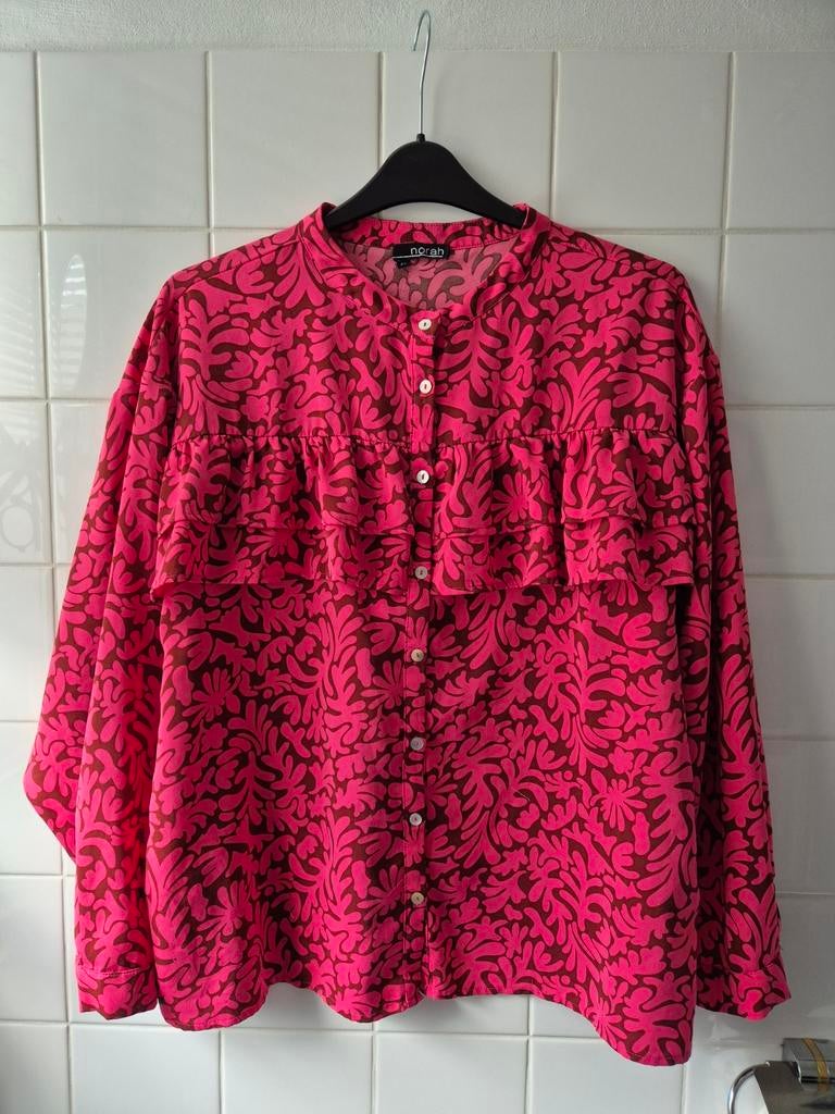 Norah mt 42 Fuchsia blouse, Maat 42/44 (L), Ophalen of Verzenden, Zo goed als nieuw, Norah