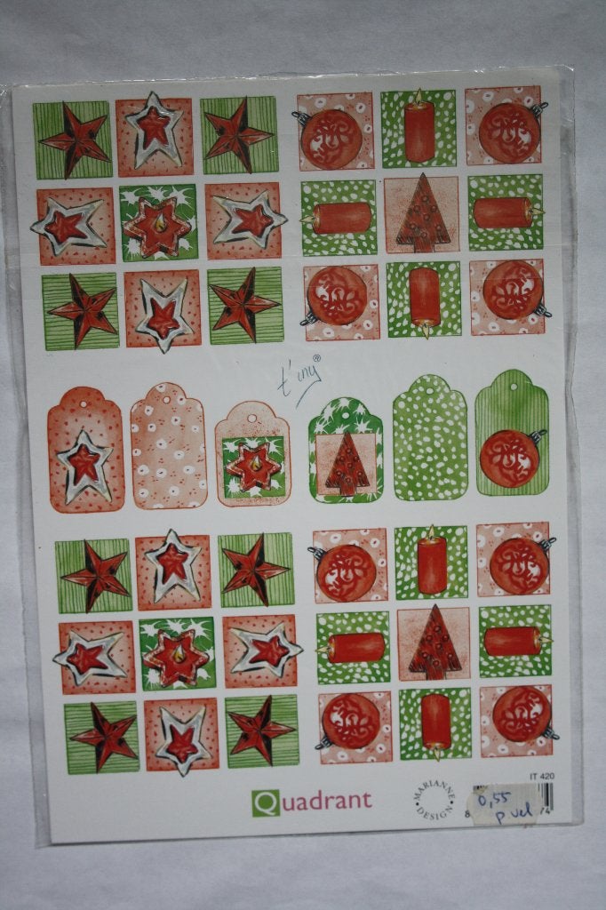 4 st. A5 knipvellen A5 3D marianne design 9967, Ophalen of Verzenden, Nieuw, Kerst, Knipvel