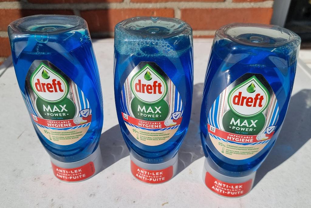 Dreft Max Power afwasmiddel – 3 nieuwe flessen, Ophalen of Verzenden, Schoonmaakmiddel