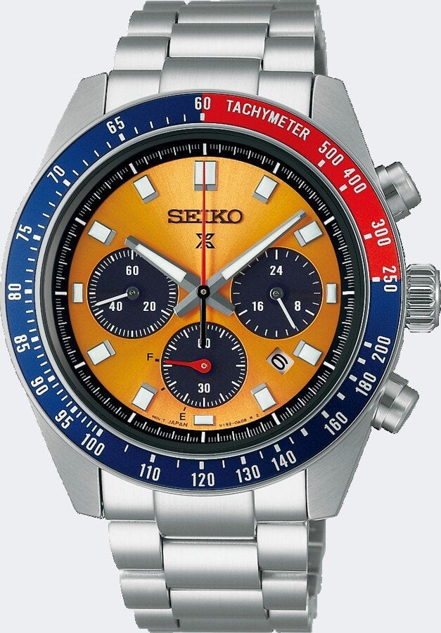 Seiko Prospex Speedtimer Solar Chronograaf SSC947P1, Staal, Polshorloge, Ophalen of Verzenden, Zo goed als nieuw