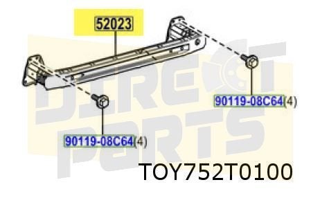 Toyota Prius 2/16- ( ZVW5) achterbumperbalk 5202347030 RESTP