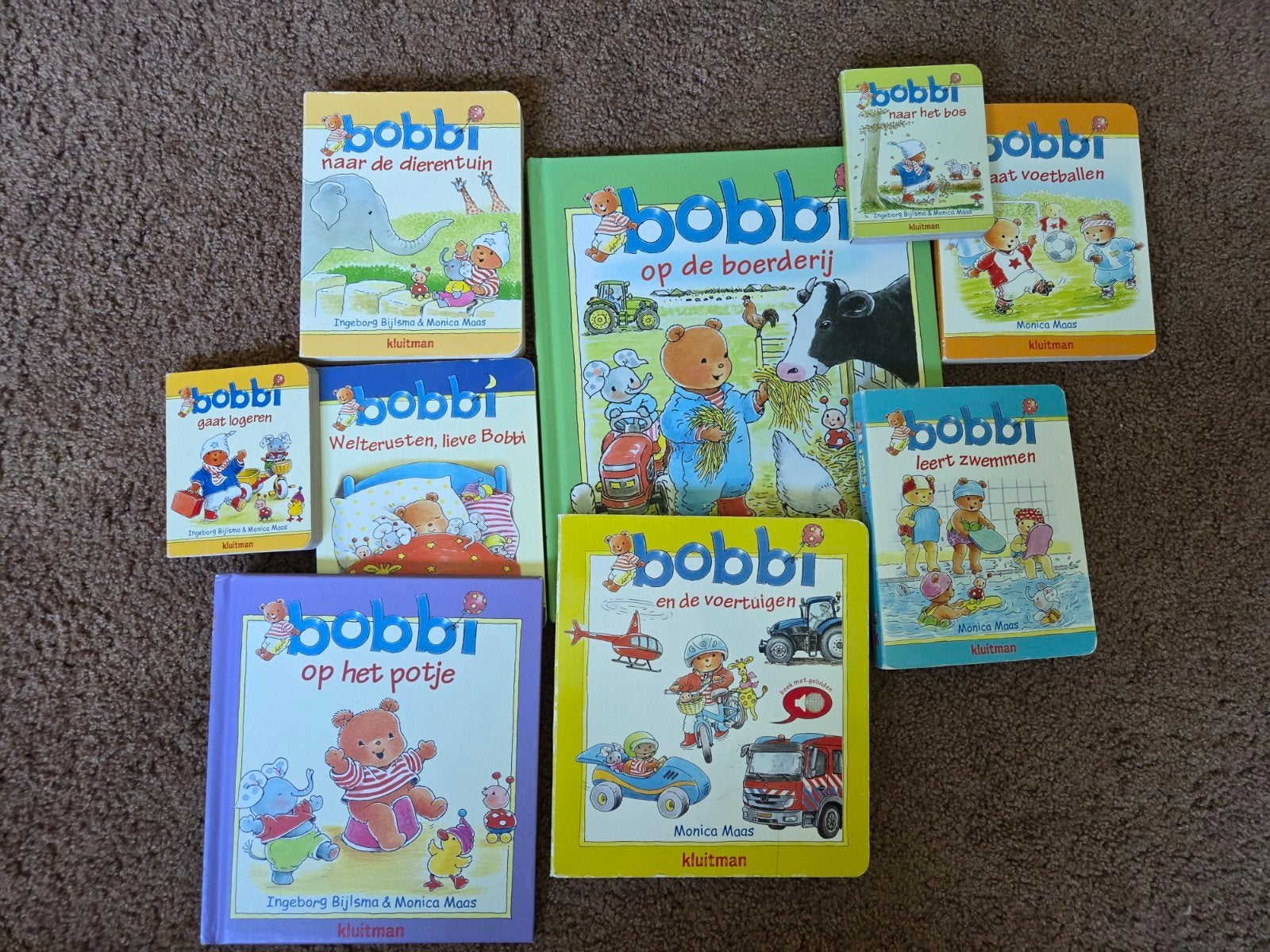Bobbi Boekjes Collectie - 9 Boekjes, Fictie algemeen, Jongen of Meisje, Ingeborg Bijlsma & Monica Maas, Ophalen of Verzenden