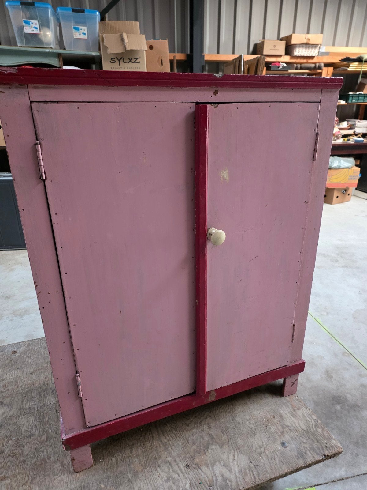 antiek / brocante schappenkast, Huis en Inrichting, Ophalen, Gebruikt