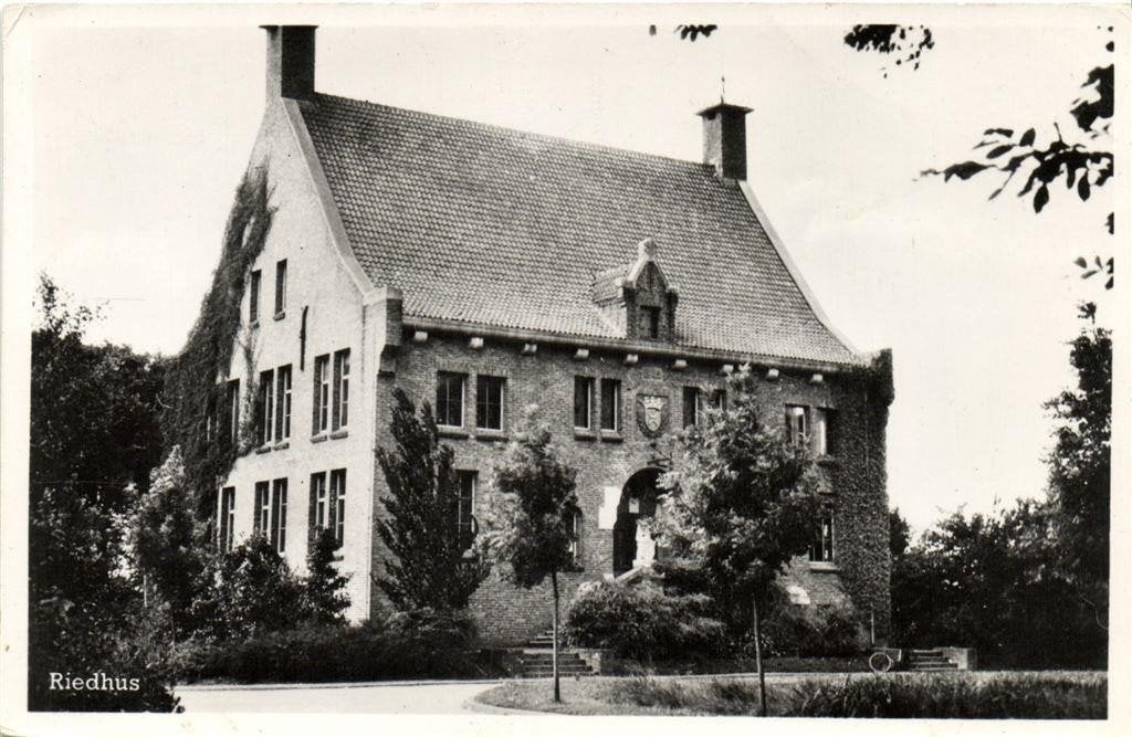Grouw - Riedhus - ongelopen, Ophalen of Verzenden, 1940 tot 1960, Ongelopen, Friesland